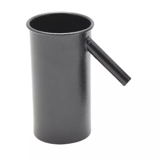 Displacement vessel with spout, approximately 100 x 65 mm