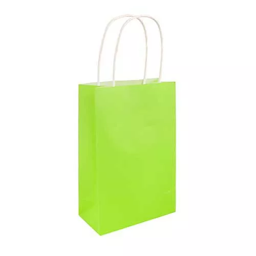 Neon Green Paper Party Bag - Pack of 48