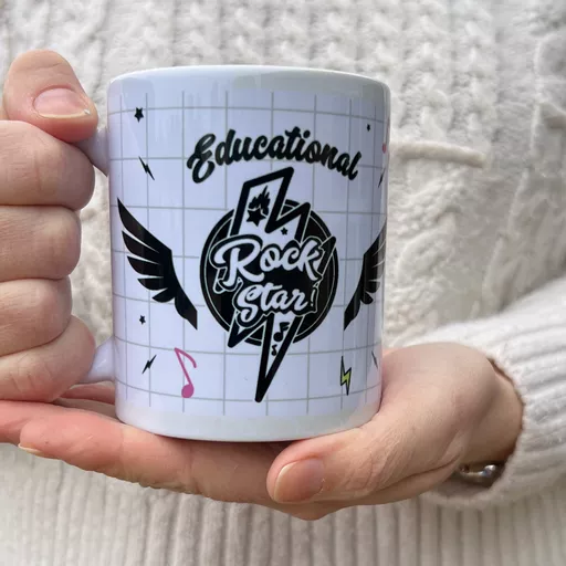 Personalised Teachers Mug - Rock Star