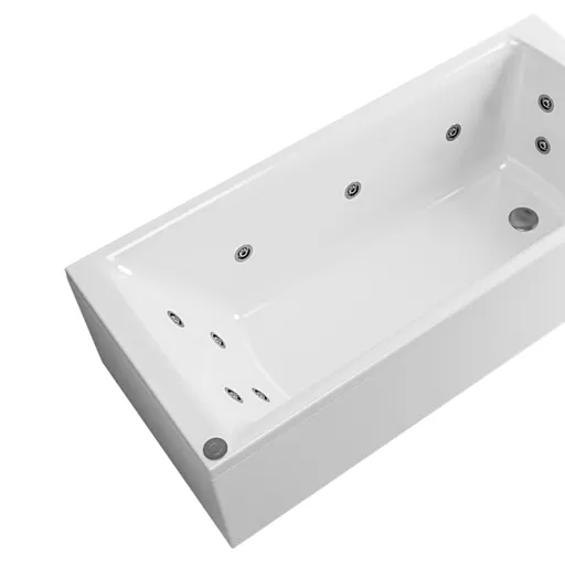 Rockall 1700 x 750 x 440mm Single Ended 14 Jet Whirlpool Beauforte Bath - White