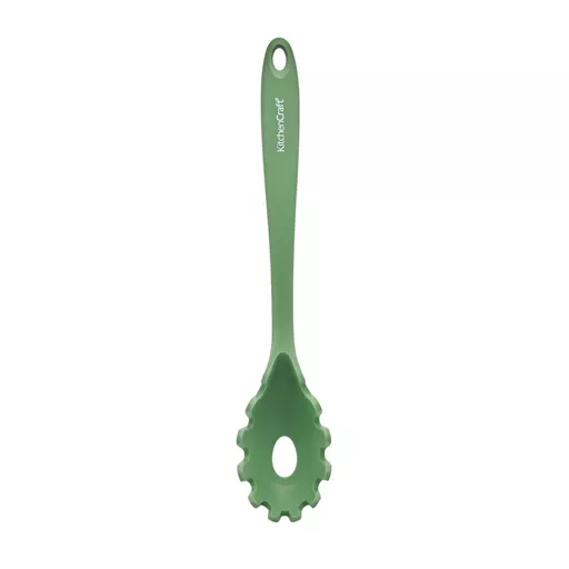 KitchenCraft Silicone Spaghetti Server, Green, 29cm