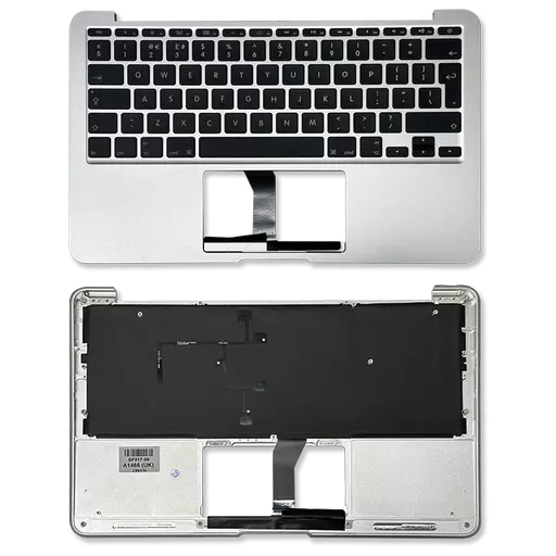 Top Case / Palm Rest Assembly (RECLAIMED) (Silver) - For Macbook Air 11" (A1465) (2013 - 2017)