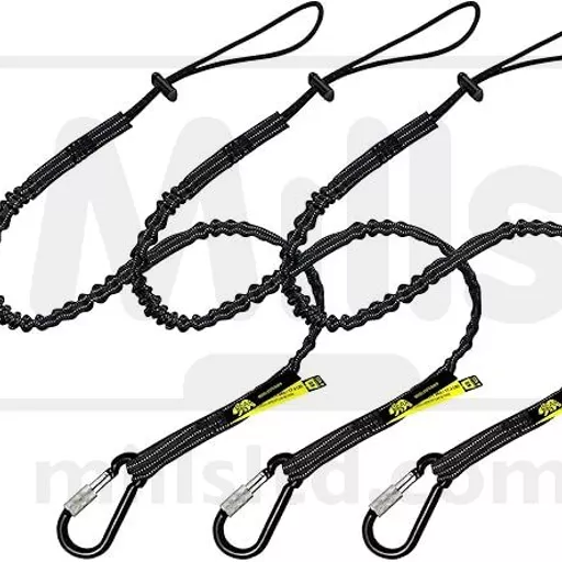 Tool Lanyard Tether Single Carabiner and Adjustable Loop Pk3