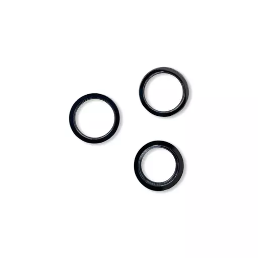 Rear Camera Lens Glass Ring Protective Cover (Black) (CERTIFIED) - For iPhone 12 Pro