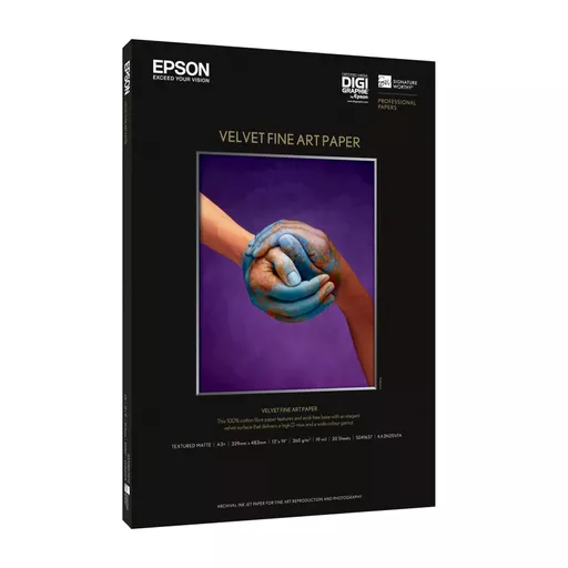 Epson Velvet Fine Art Paper, A3+, 260g/m², 20 Blatt