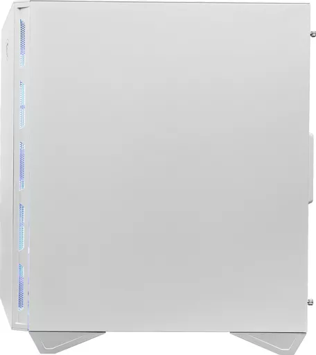 MSI MPG GUNGNIR 110R WHITE Mid Tower Gaming Computer Case 'White, 4x 120mm ARGB Fan, 1 to 6 ARGB Control board, USB Type-C, Tempered Glass, Center, ATX, mATX, mini-ITX'