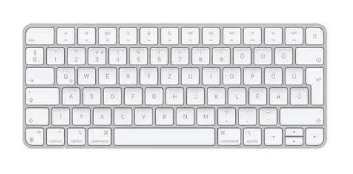 Apple Magic keyboard USB + Bluetooth Hungarian Aluminium, White