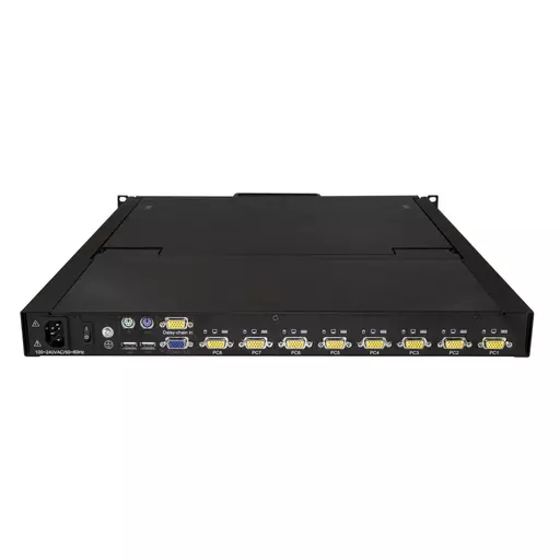 StarTech.com 8 Port Rackmount KVM Console w/ 6ft Cables - Integrated KVM Switch w/ 19" LCD Monitor - Fully Featured 1U LCD KVM Drawer- OSD KVM - Durable 50,000 MTBF - USB + VGA Support