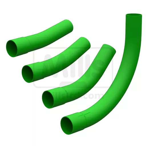 Bend Duct Green - 53.9mm OD,  50mm (2
