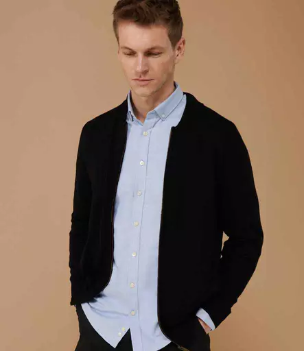 Henbury Unisex Zip Through Cardigan