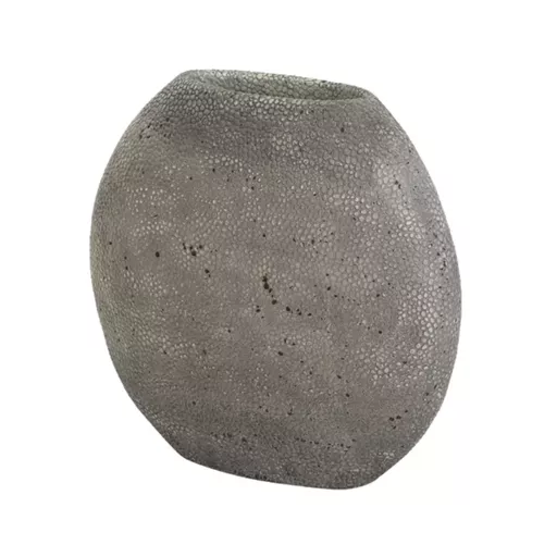 Vase, Rhenen, Light grey rayskin, Vase deco, Small