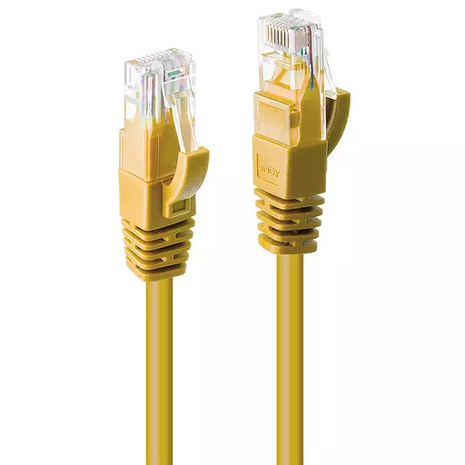 Lindy 2m Cat.6 U/UTP Cable, Yellow