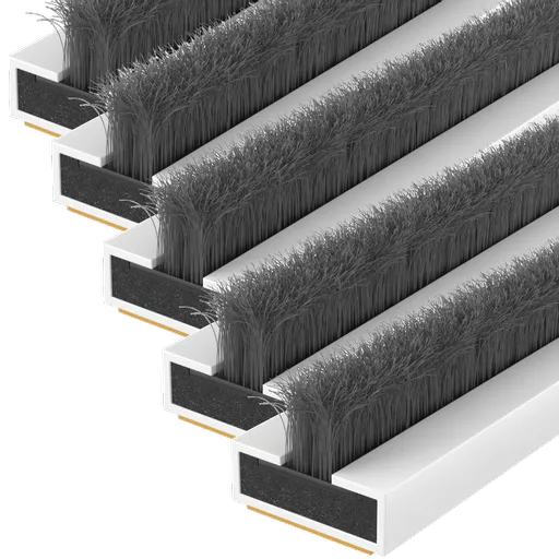 FIRESTOP Intumescent Strip 1.05m x 4mm Fire & Smoke Brush Seal (Pack Of 5)