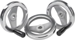 K0162 - Flat Aluminium 2 Spoke Handwheels