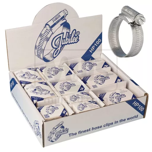 Handy Pack of 100 Assorted Jubilee Clips