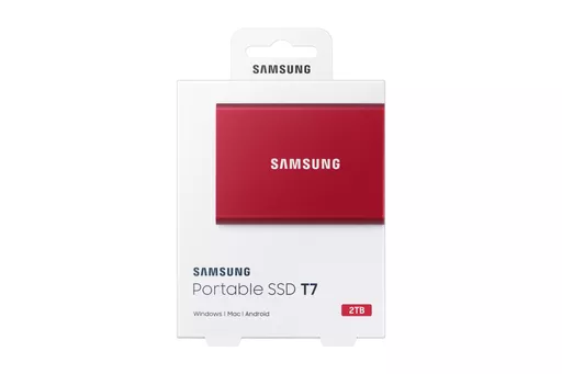 Samsung Portable SSD T7 2000 GB Red