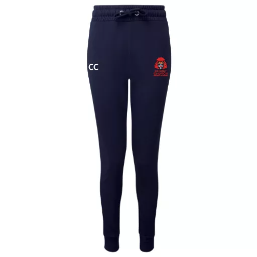 ChristChurchCollege_LadiesTaperedSweatPant_Navy_Front.png