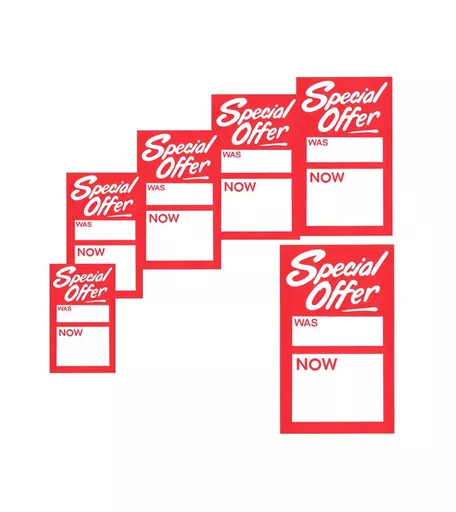 Italic 'Special Offer Was/ Now' Tickets