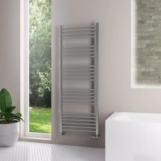 Wendover Straight Stainless Steel Multirail 1600 x 600 Brushed
