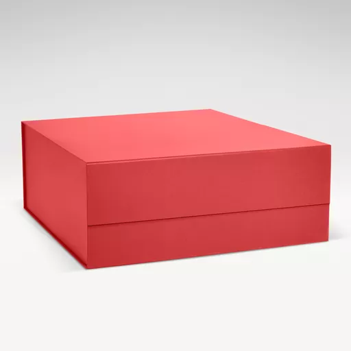 Red matt laminated magnetic luxury gift box