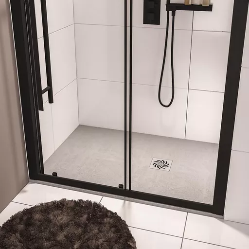 Crossland 1200mm x 700mm  Slate Finish Shower Tray - Light Grey