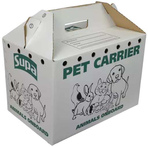 Supa Cardboard Pet Carrier Box