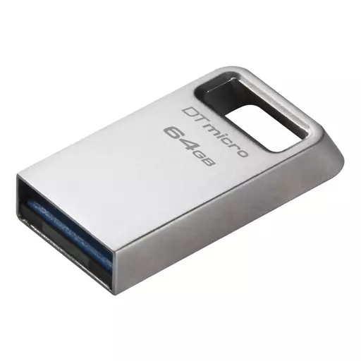 Kingston Technology DataTraveler Micro USB flash drive 64 GB USB Type-A 3.2 Gen 1 (3.1 Gen 1) Silver