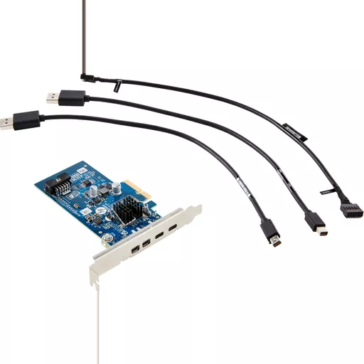 HP Crd Dual TBT4 PCIe x4 LP interface cards/adapter Internal