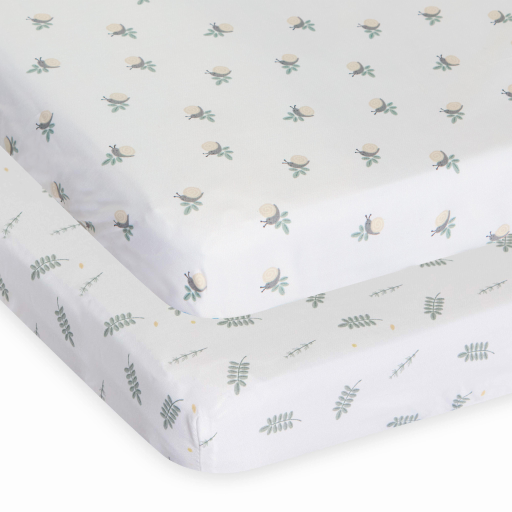 Chicco Next2Me 2 Pack of Crib Bamboo Sheets, Soft and Hypoallergenic, Thermoregulating, Eco-Friendly, Suitable for Sensitive Skin, Greenery, 09101120350990 - Image 5