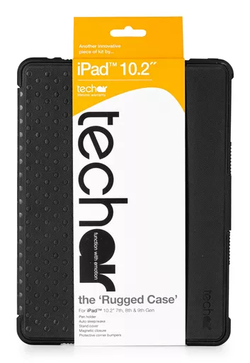 Techair TAXIPF056v3 Classic essential iPad 10.2 7th, 8th & 9th Gen rugged case Black