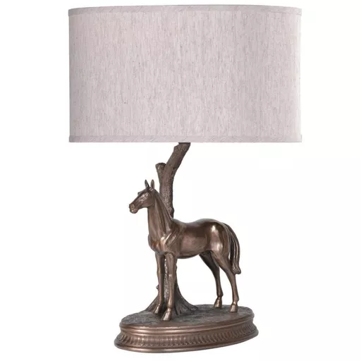 Horse Table Lamp with Shade