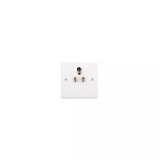 2 x Satellite &  1 x TV Wall Plate