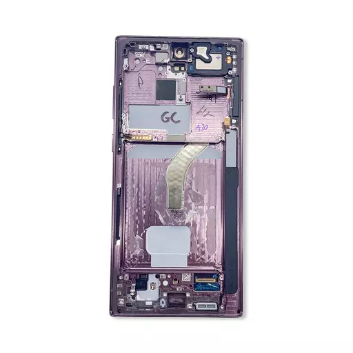 OLED Screen Assembly (RECLAIMED) (Grade C) (Burgundy) - Galaxy S22 Ultra 5G (S908)