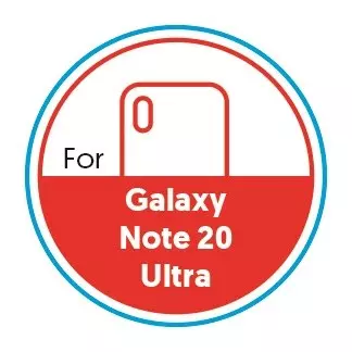 Smartphone Circular 20mm Label - Galaxy Note 20 Ultra - Red