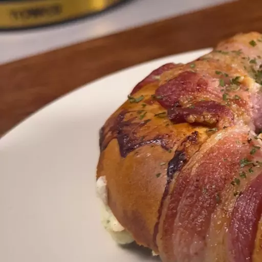 Air Fryer Bacon Wrapped Bagel.png