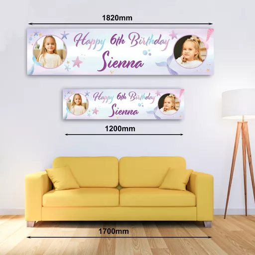 Personalised Banner - Mermaid Photo Banner