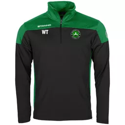 WantageTownFC_PrideQuarterZip_Initials_Black_Green_Front.png