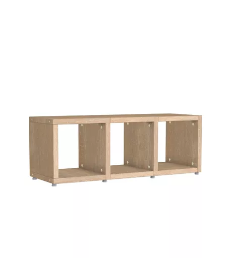 Oak Storage Cube Shelving 1 x 3