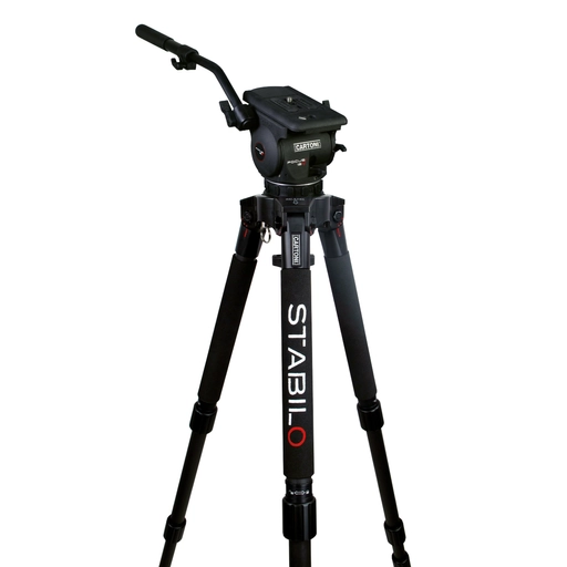 Cartoni Focus 12Â Fluid Tripod Head & Carbon Fiber Stabilo Tripod