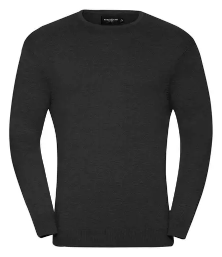 Russell Collection Cotton Acrylic Crew Neck Sweater