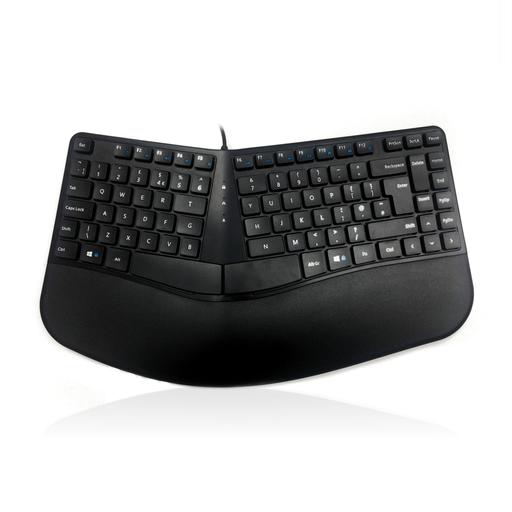 Accuratus KYB-CONTOUR-UBK keyboard Universal USB QWERTY UK English Black