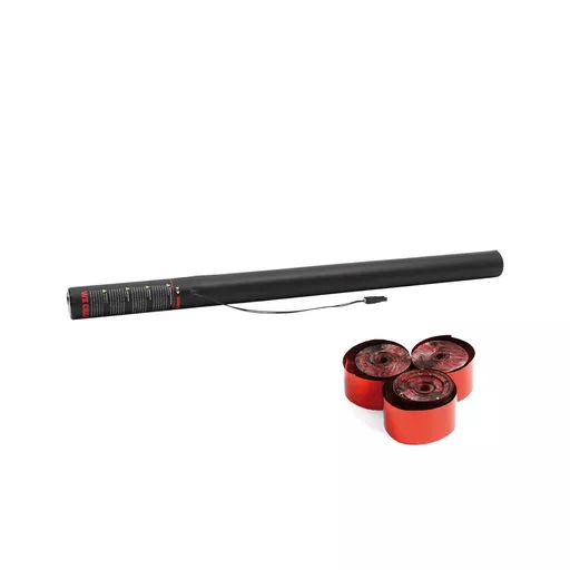 Equinox Electric Confetti Streamer Cannon 80cm Red Metallic