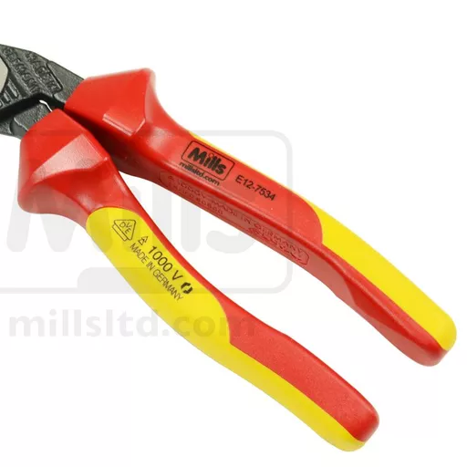 Mills VDE 1000V Combination Pliers with Cutter 190mm