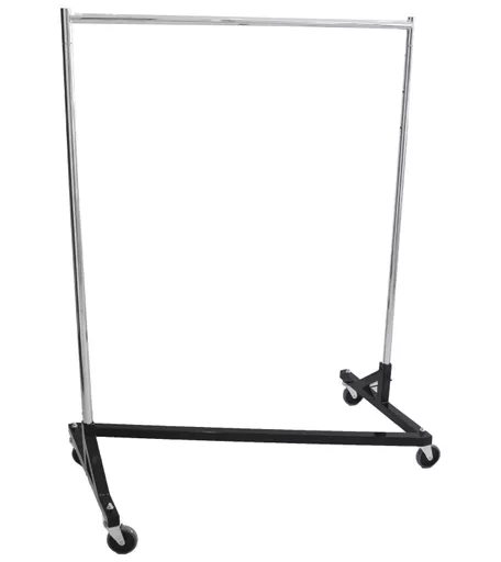 6ft Heavy Duty Black and Chrome Zig-Zag Rail