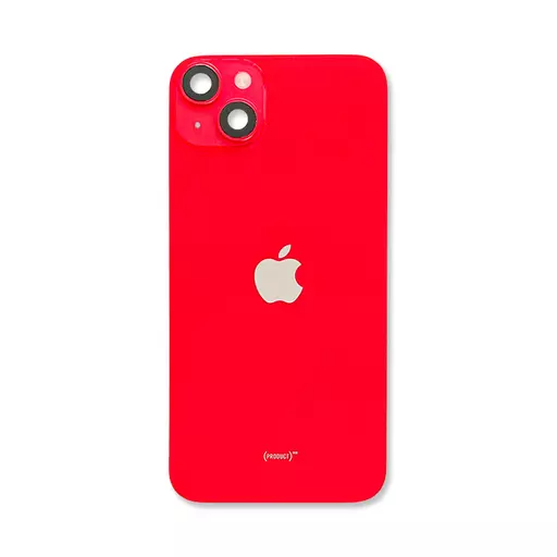 Back Glass w/ Camera Lens (Red) (RECLAIMED) (Grade A) - For iPhone 14 Plus