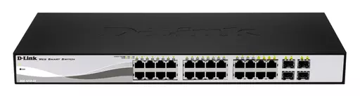 D-Link DGS-1210-24P network switch Managed L2 Gigabit Ethernet (10/100/1000) Power over Ethernet (PoE) Black