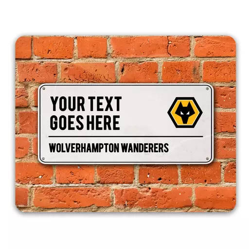 Wolves Street Sign Mouse Mat