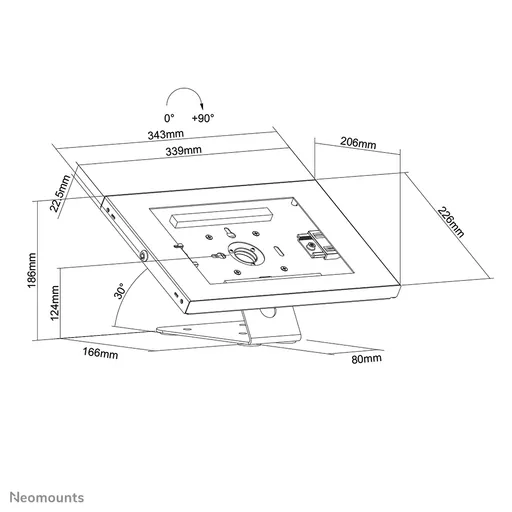 Neomounts countertop/wall mount tablet holder