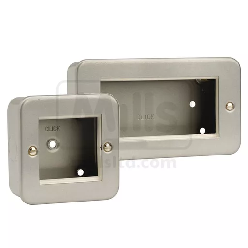 Metal Clad Faceplate With 40mm Backbox
