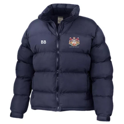 University of Kent Athletics and Cross Country Ladies Puffa Jacket Front.png